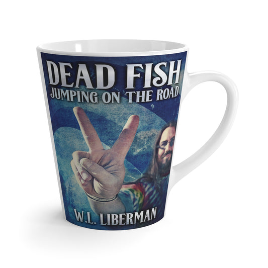 Dead Fish Jumping On The Road - Latte Mug