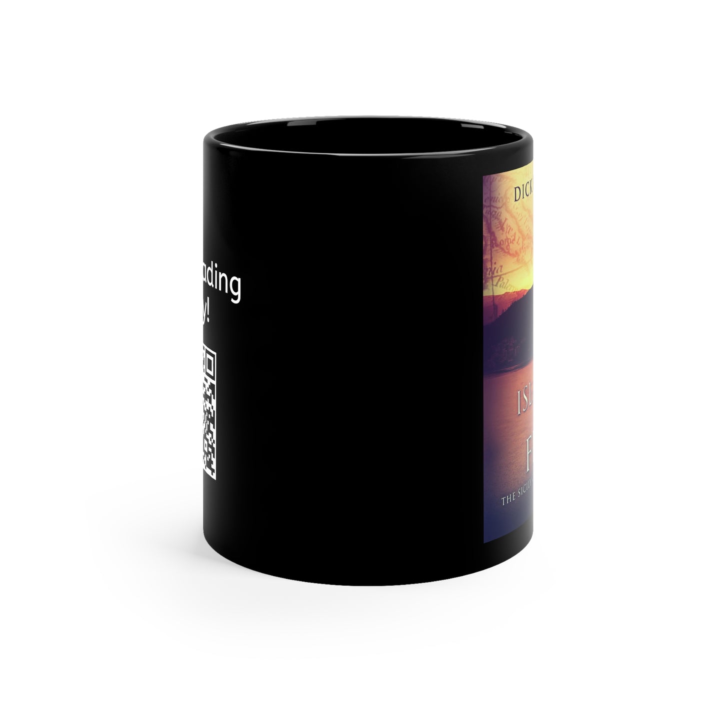 Islands Of Fire - Black Coffee Mug