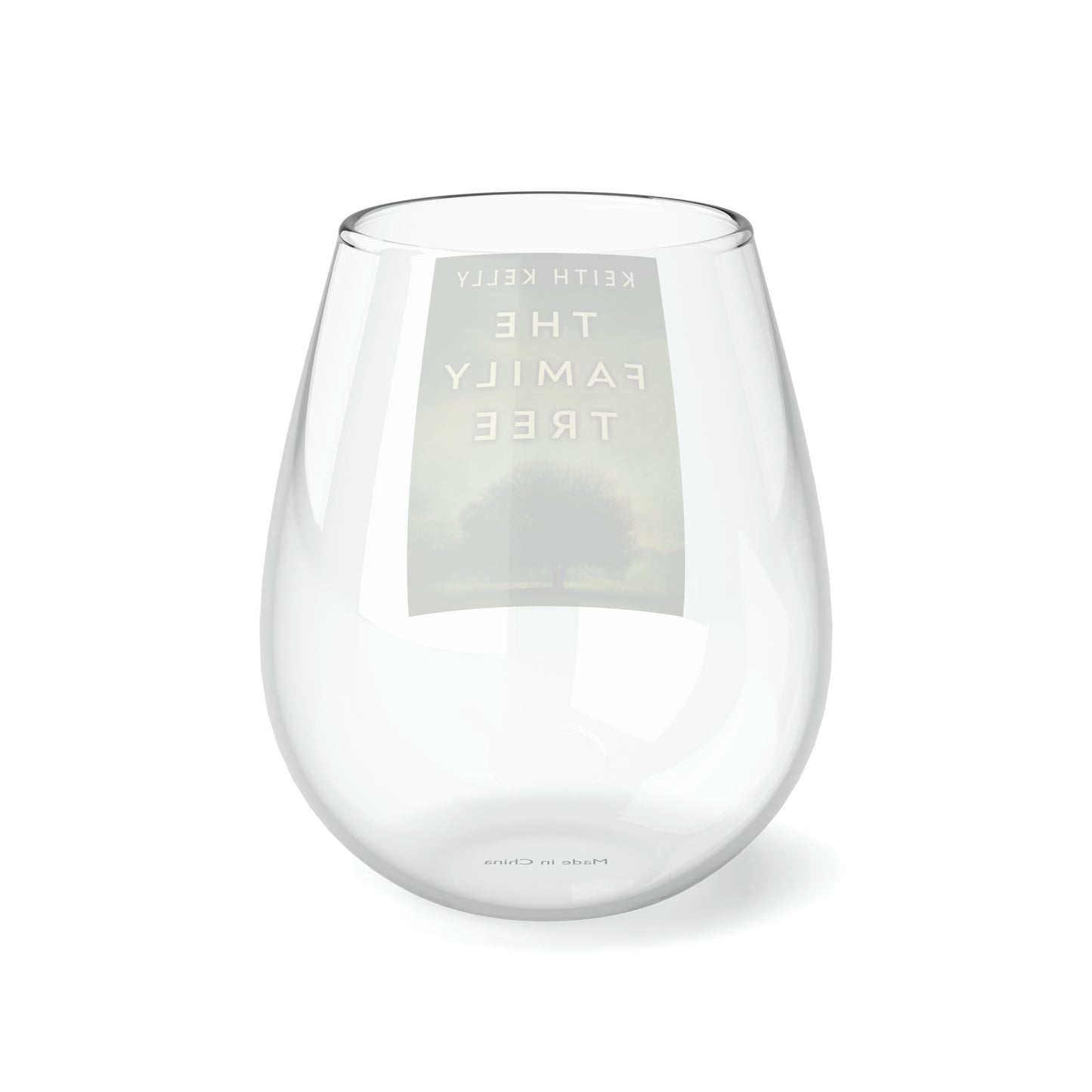 The Family Tree - Stemless Wine Glass, 11.75oz