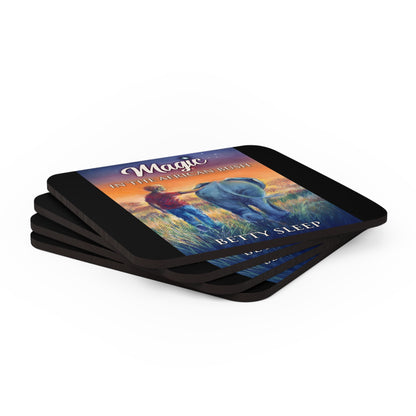 Magic In The African Bush - Corkwood Coaster Set