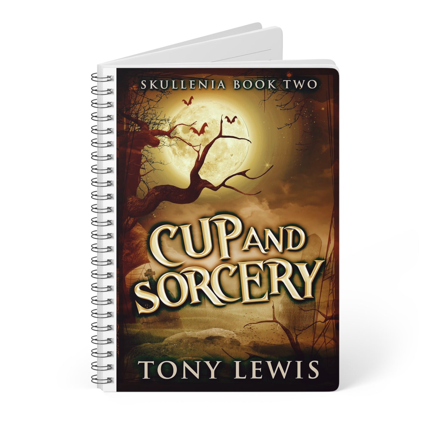 Cup and Sorcery - A5 Wirebound Notebook