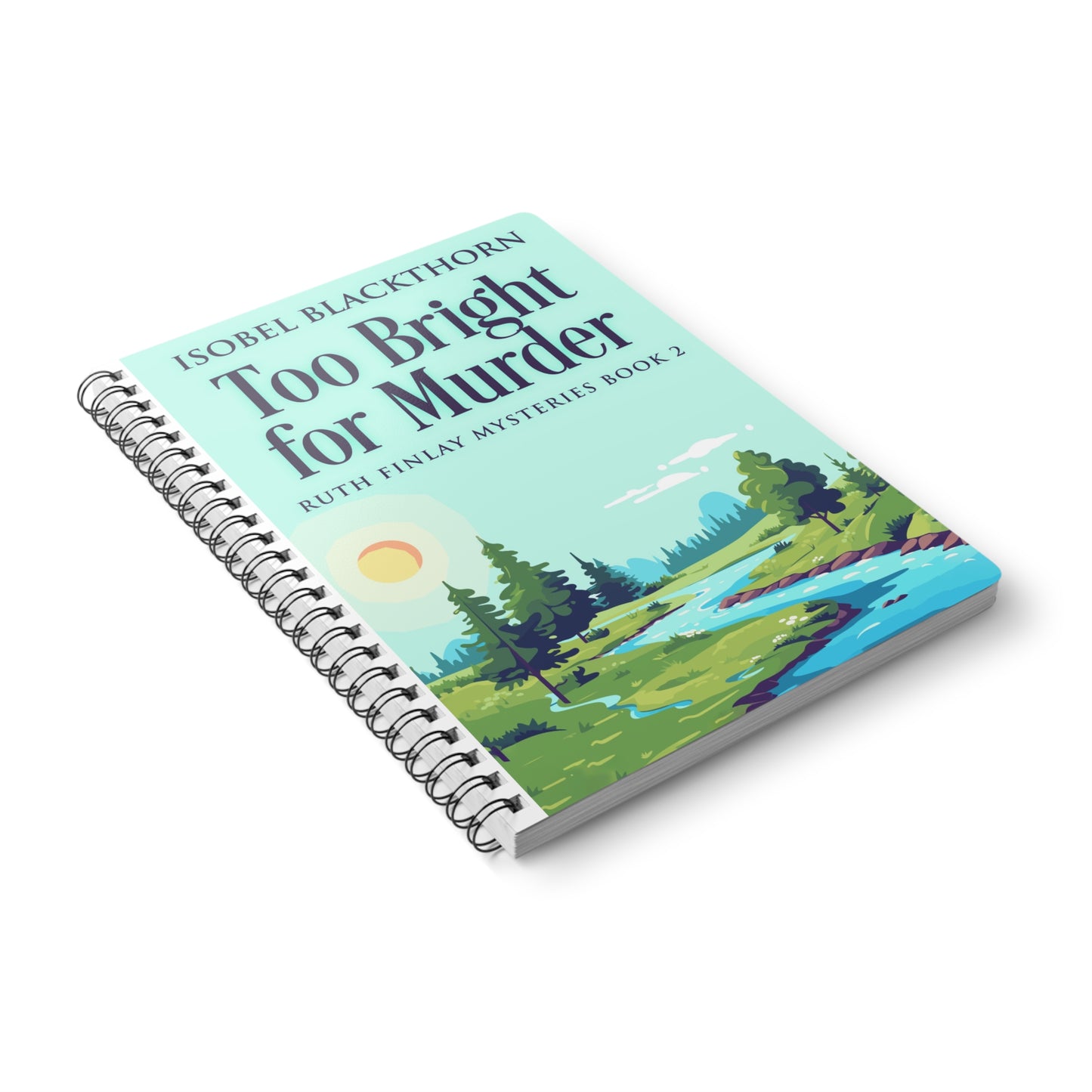 Too Bright for Murder - A5 Wirebound Notebook