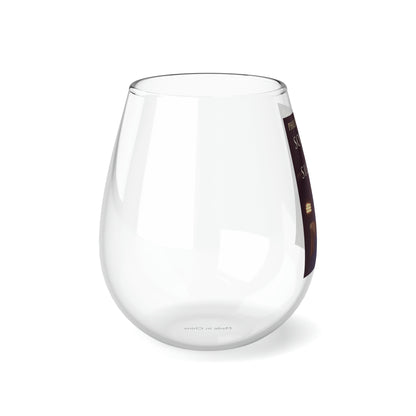 Sounds Of Silence - Stemless Wine Glass, 11.75oz