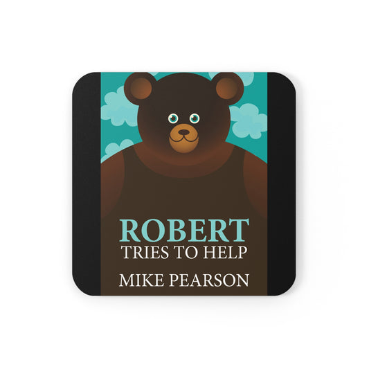 Robert Tries To Help - Corkwood Coaster Set