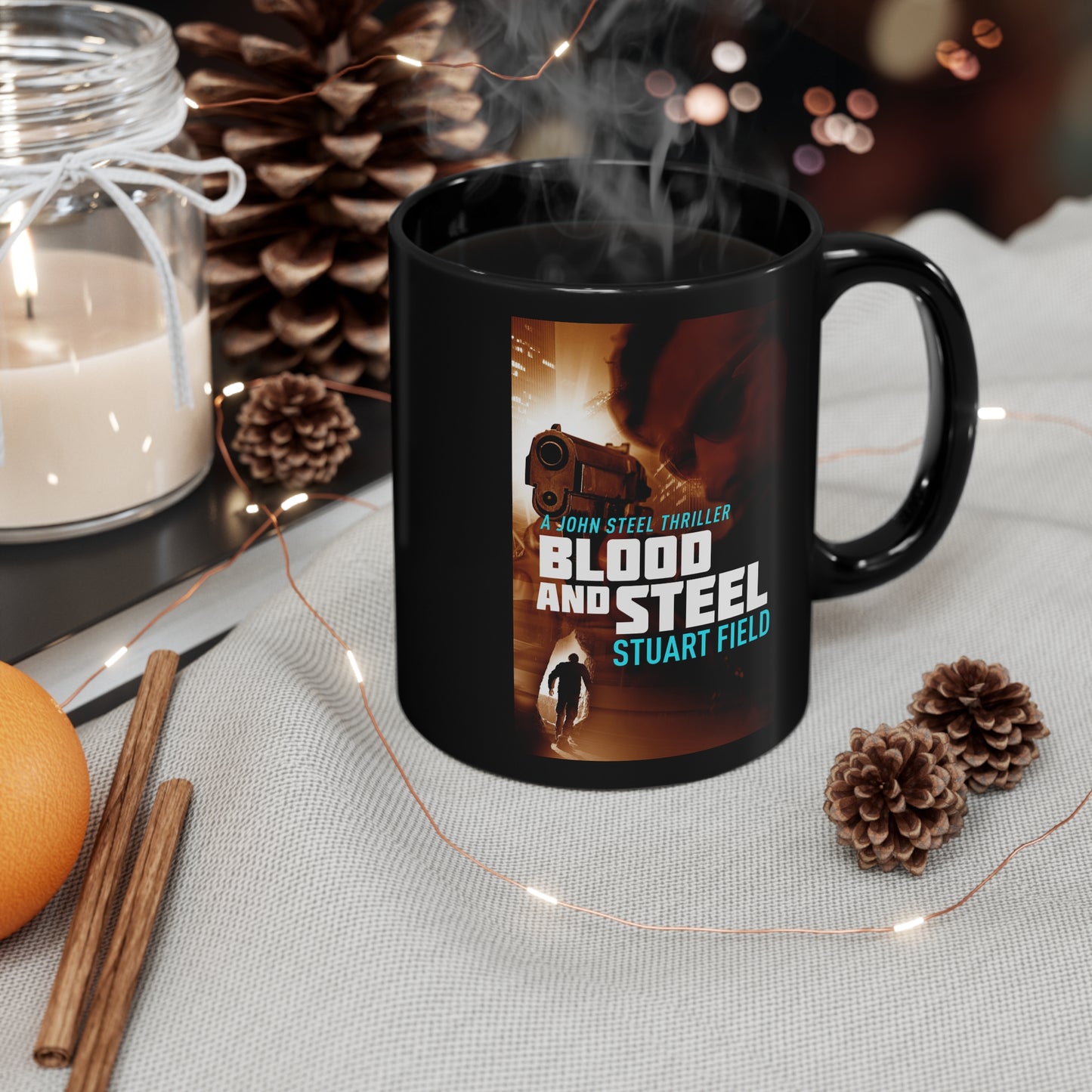 Blood And Steel - Black Coffee Mug