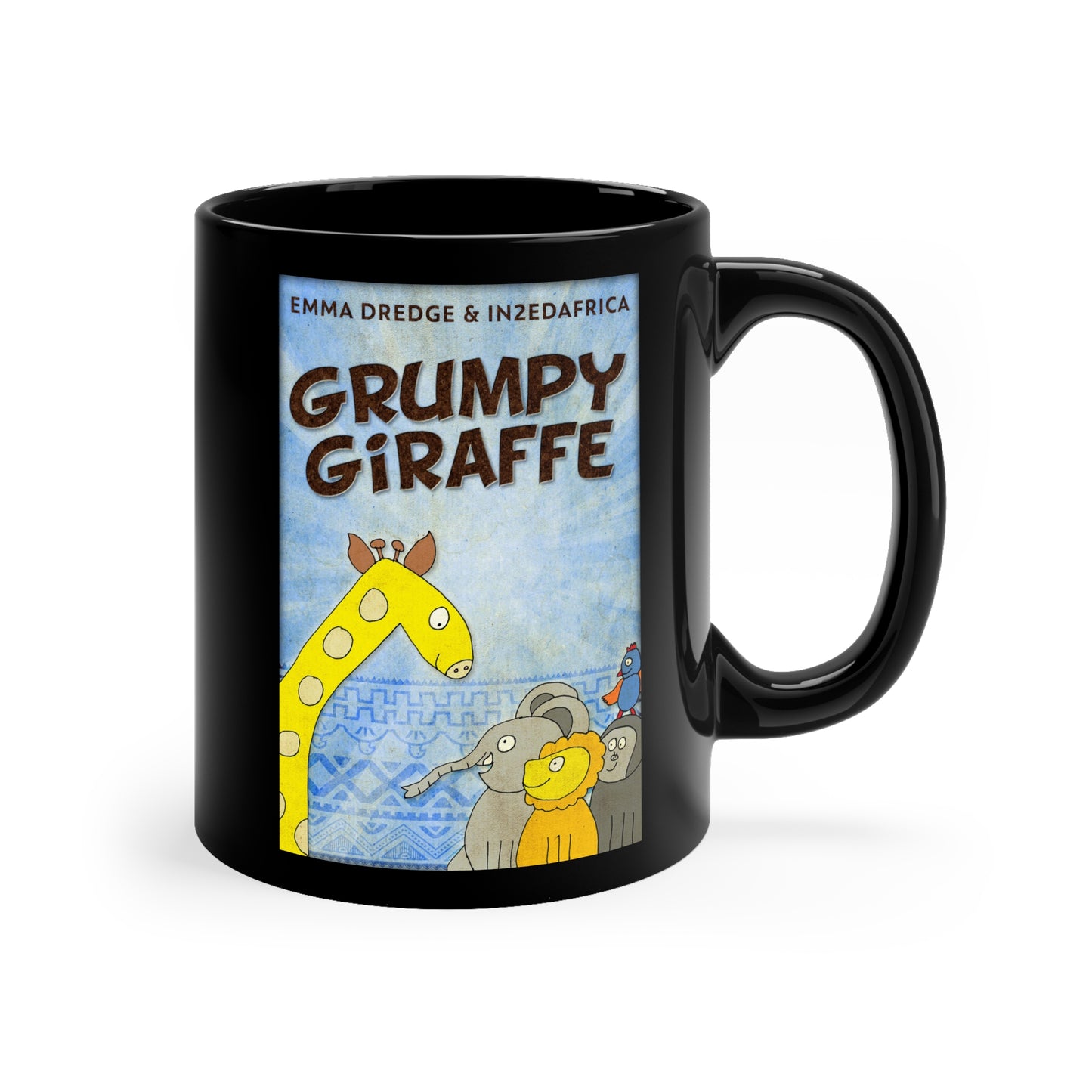 Grumpy Giraffe - Black Coffee Mug