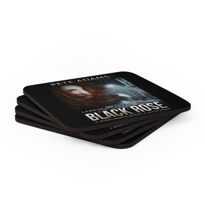 Black Rose - Corkwood Coaster Set