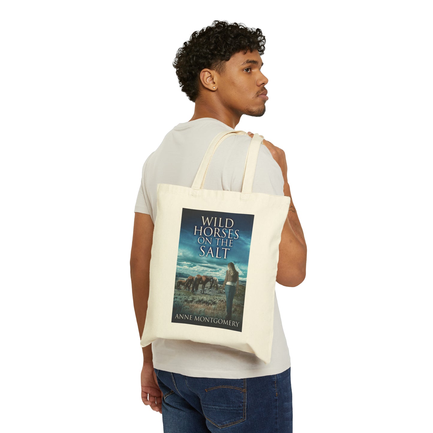 Wild Horses On The Salt - Cotton Canvas Tote Bag