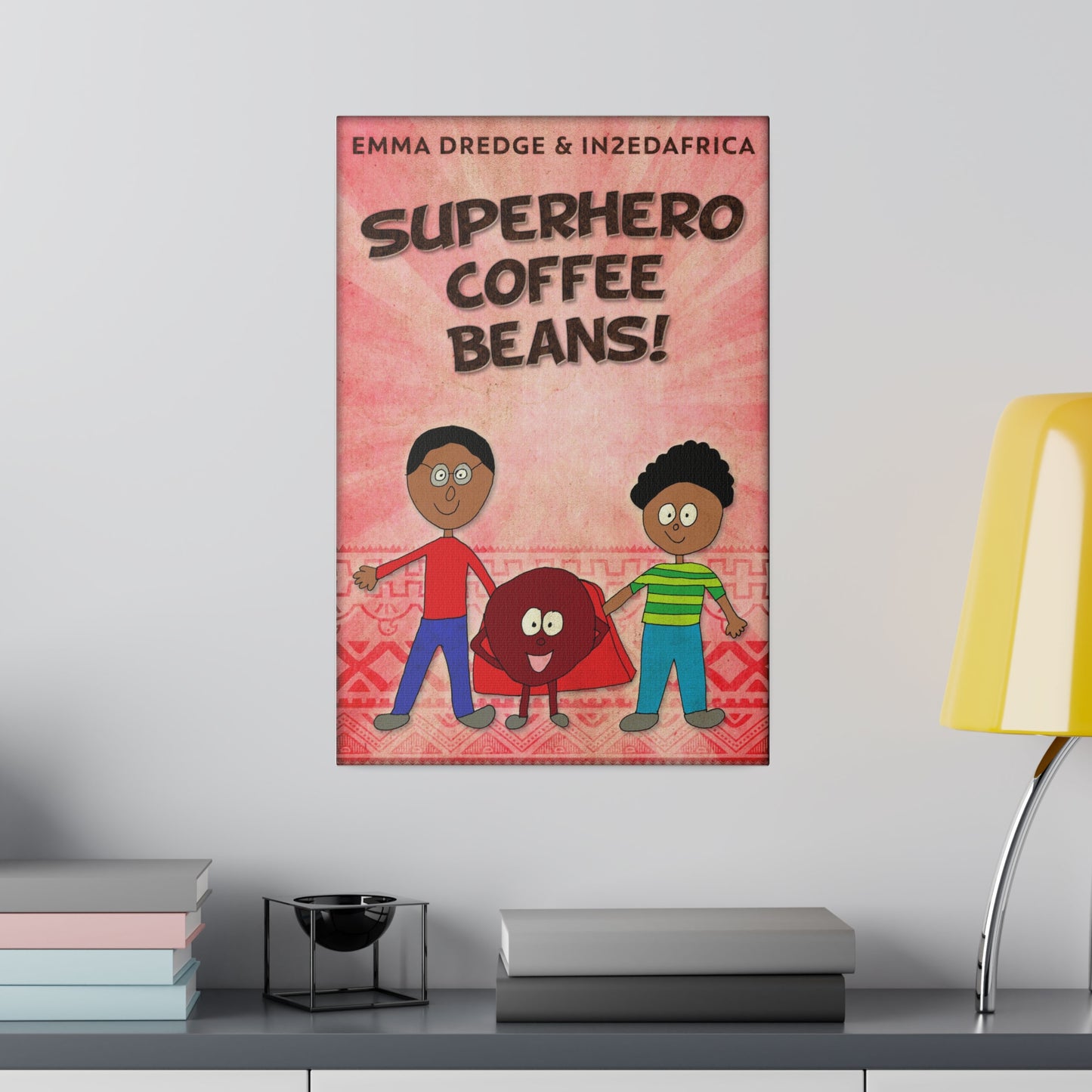 Superhero Coffee Beans! - Canvas