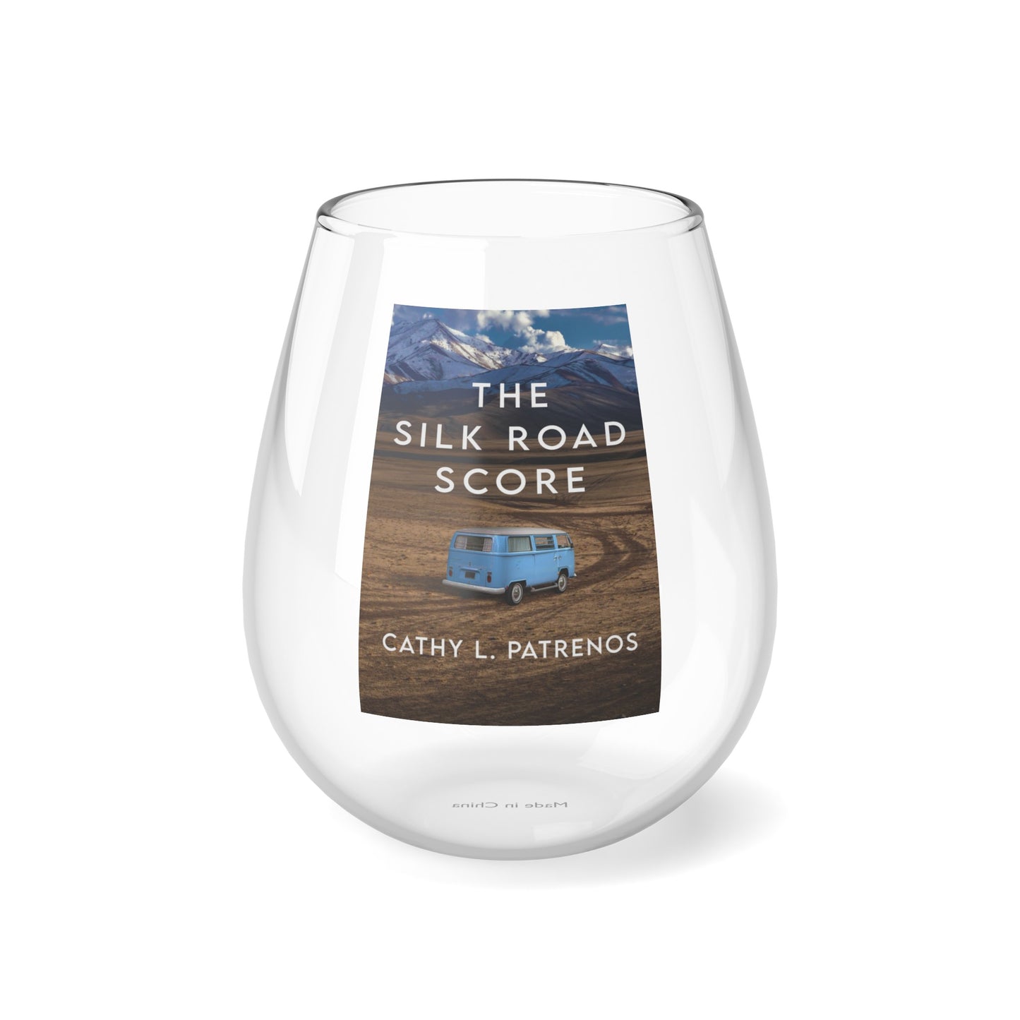 The Silk Road Score - Stemless Wine Glass, 11.75oz