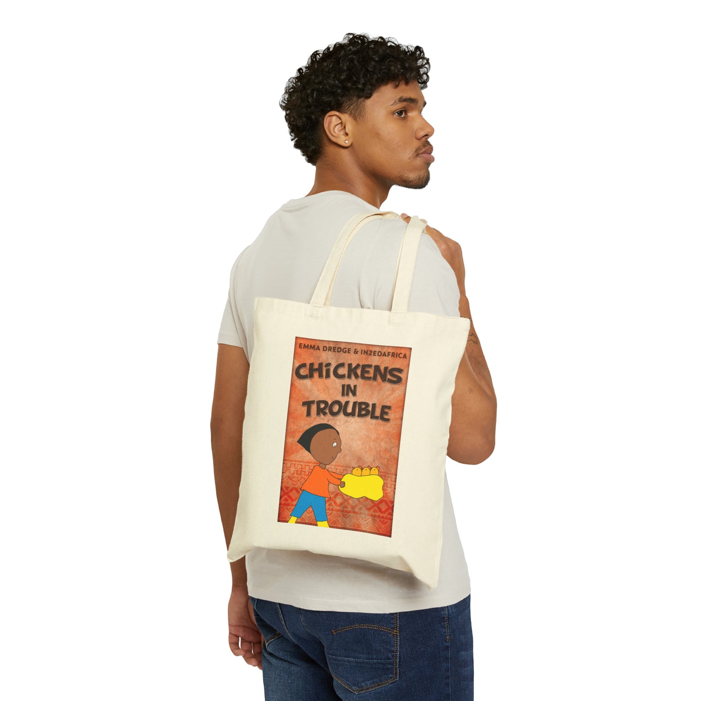 Chickens In Trouble - Cotton Canvas Tote Bag