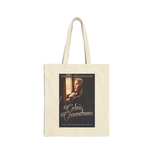 Colin's Conundrum - Cotton Canvas Tote Bag