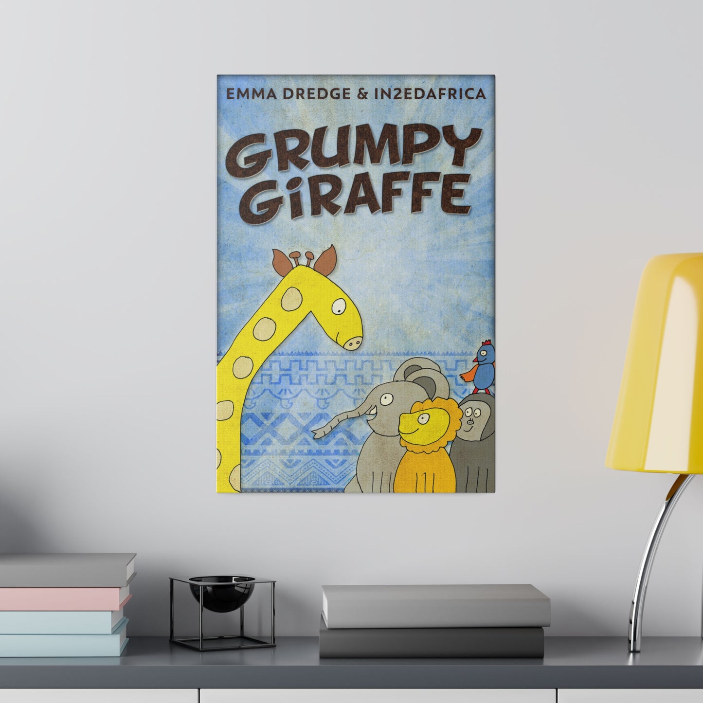 Grumpy Giraffe - Canvas