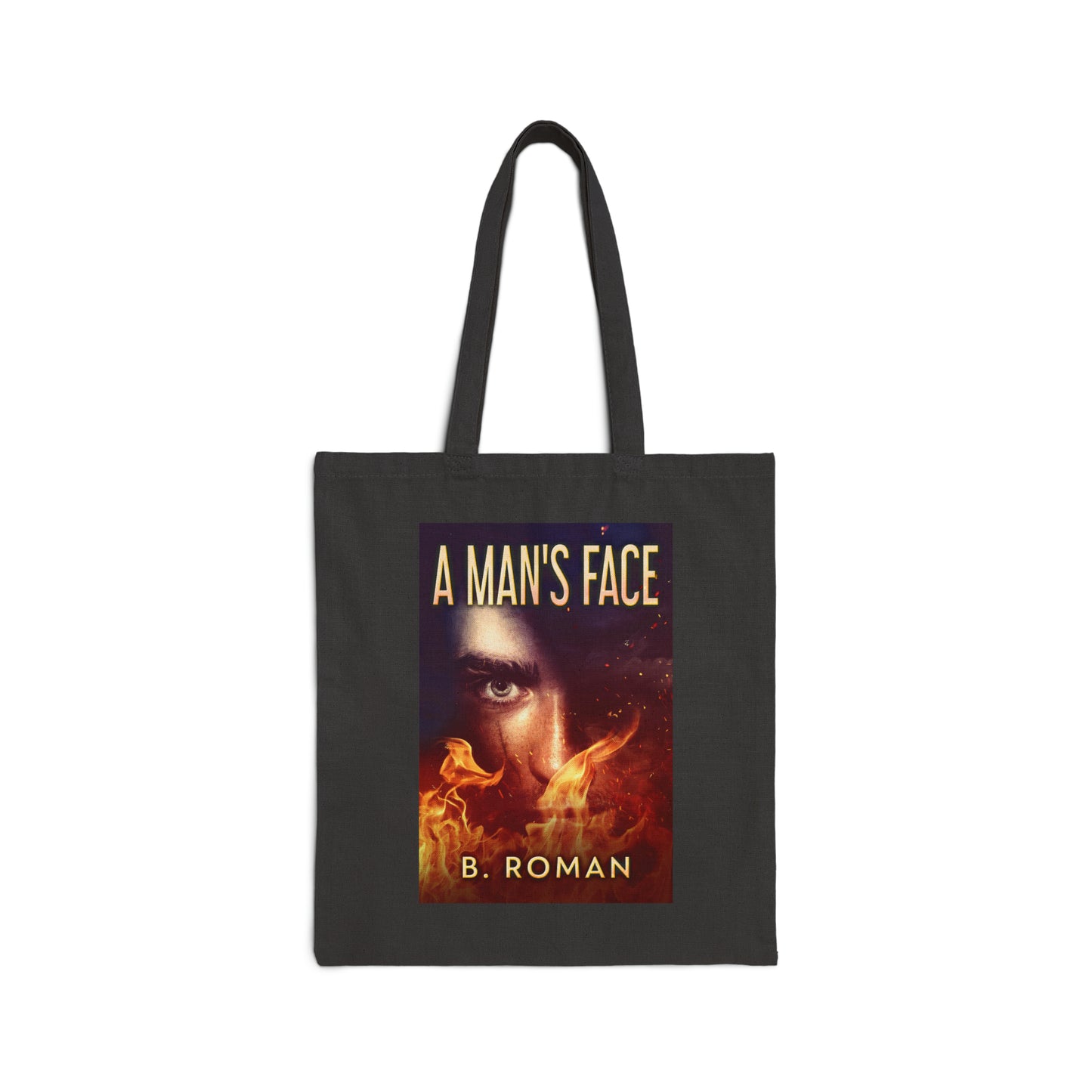 A Man's Face - Cotton Canvas Tote Bag