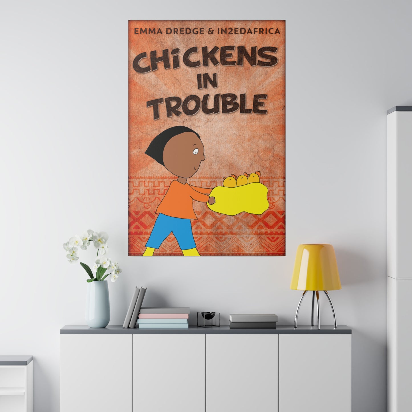 Chickens In Trouble - Canvas