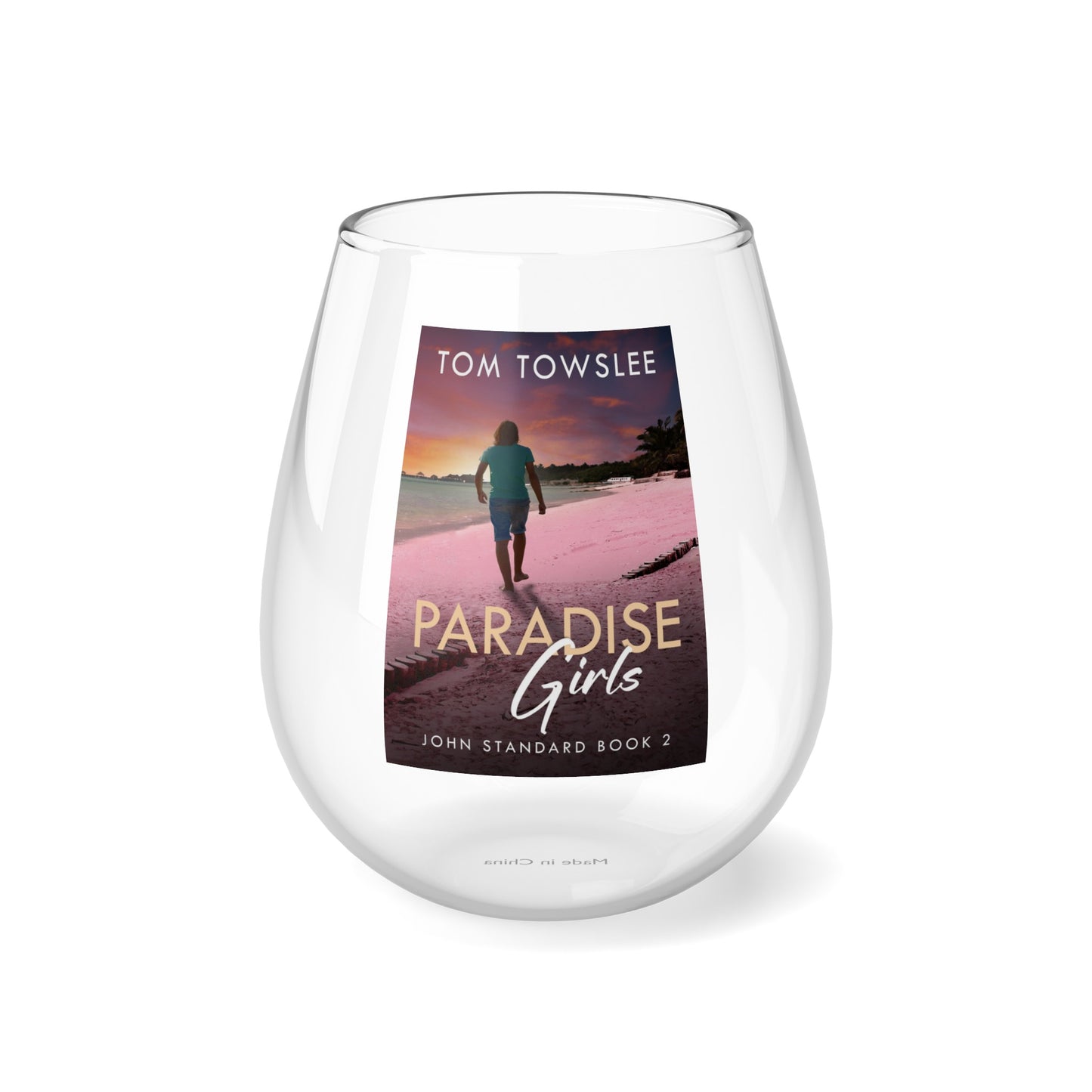 Paradise Girls - Stemless Wine Glass, 11.75oz