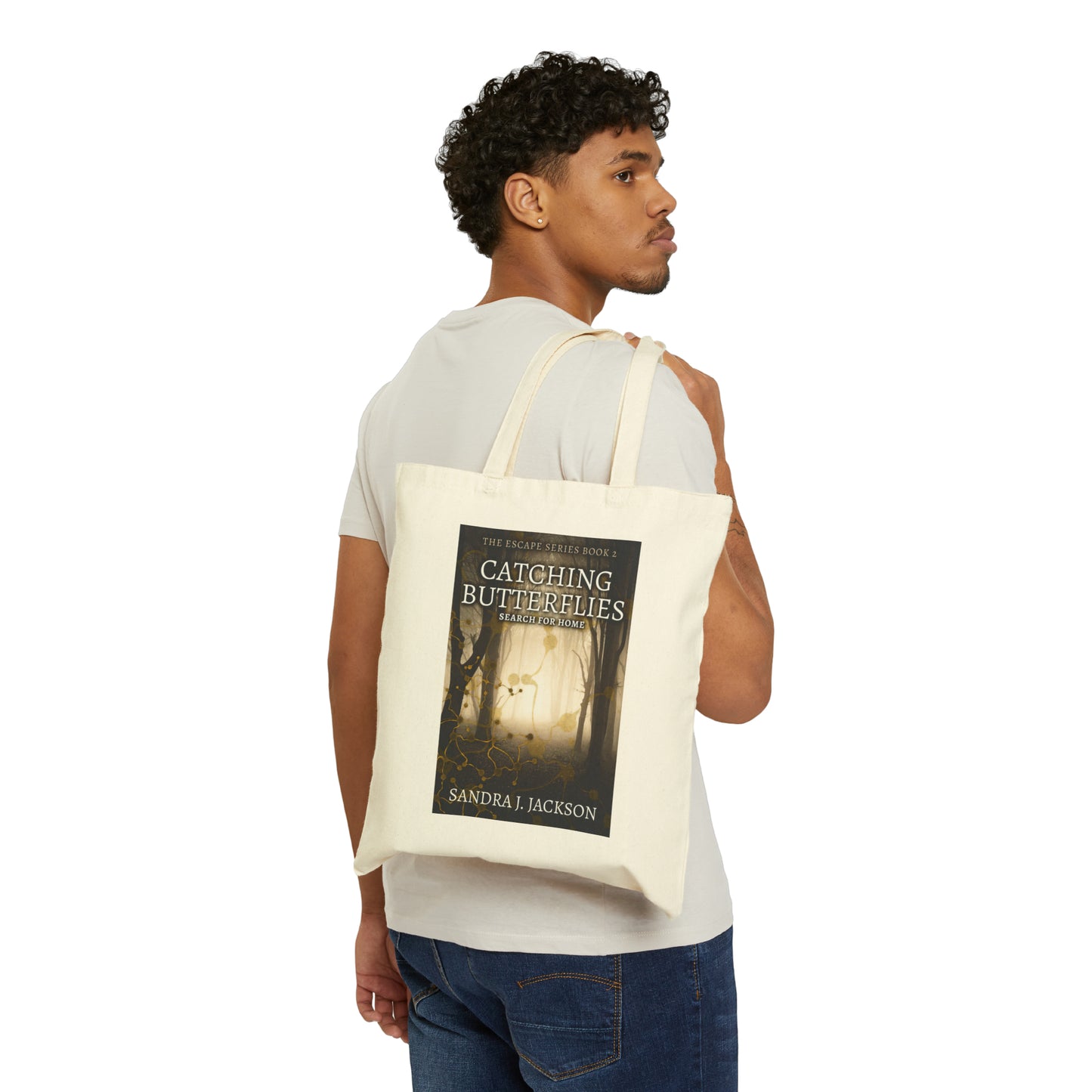 Catching Butterflies - Cotton Canvas Tote Bag