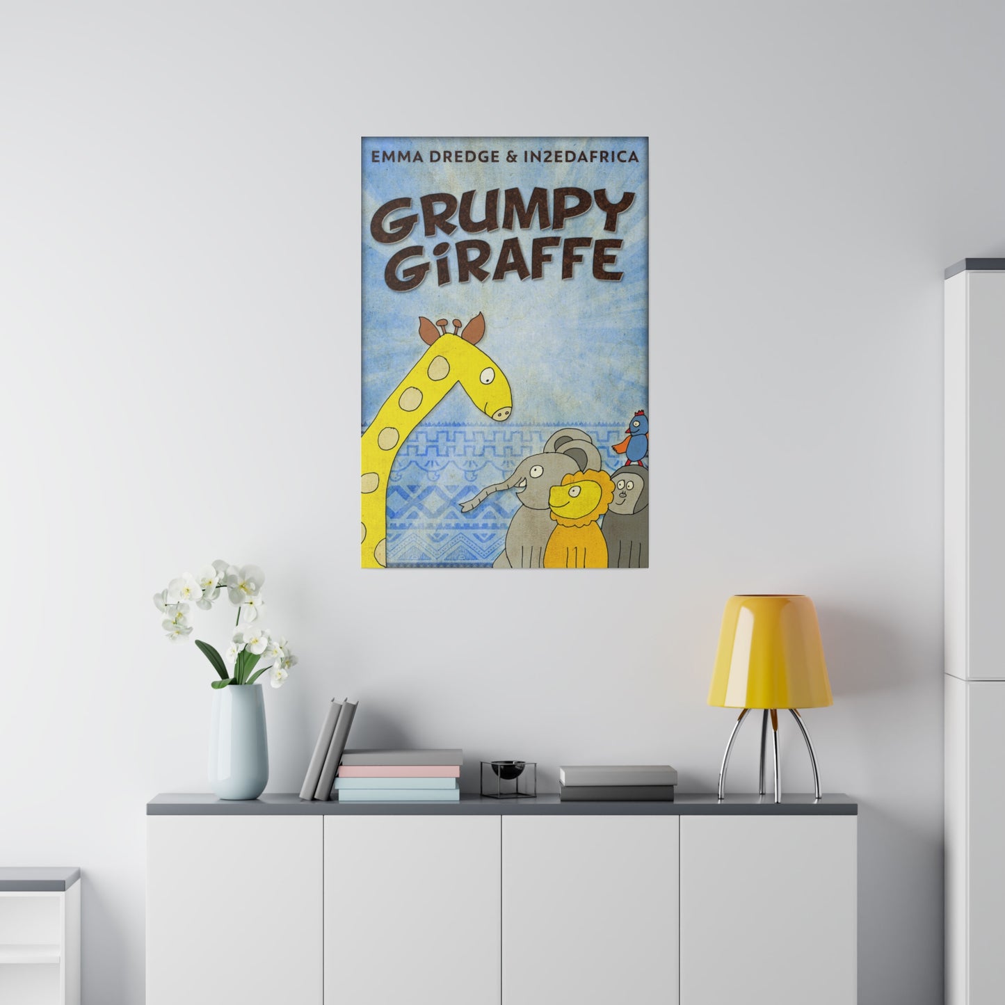 Grumpy Giraffe - Canvas