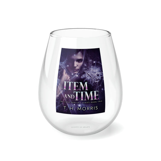 Item and Time - Stemless Wine Glass, 11.75oz