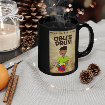 Obu's Drum - Black Coffee Mug