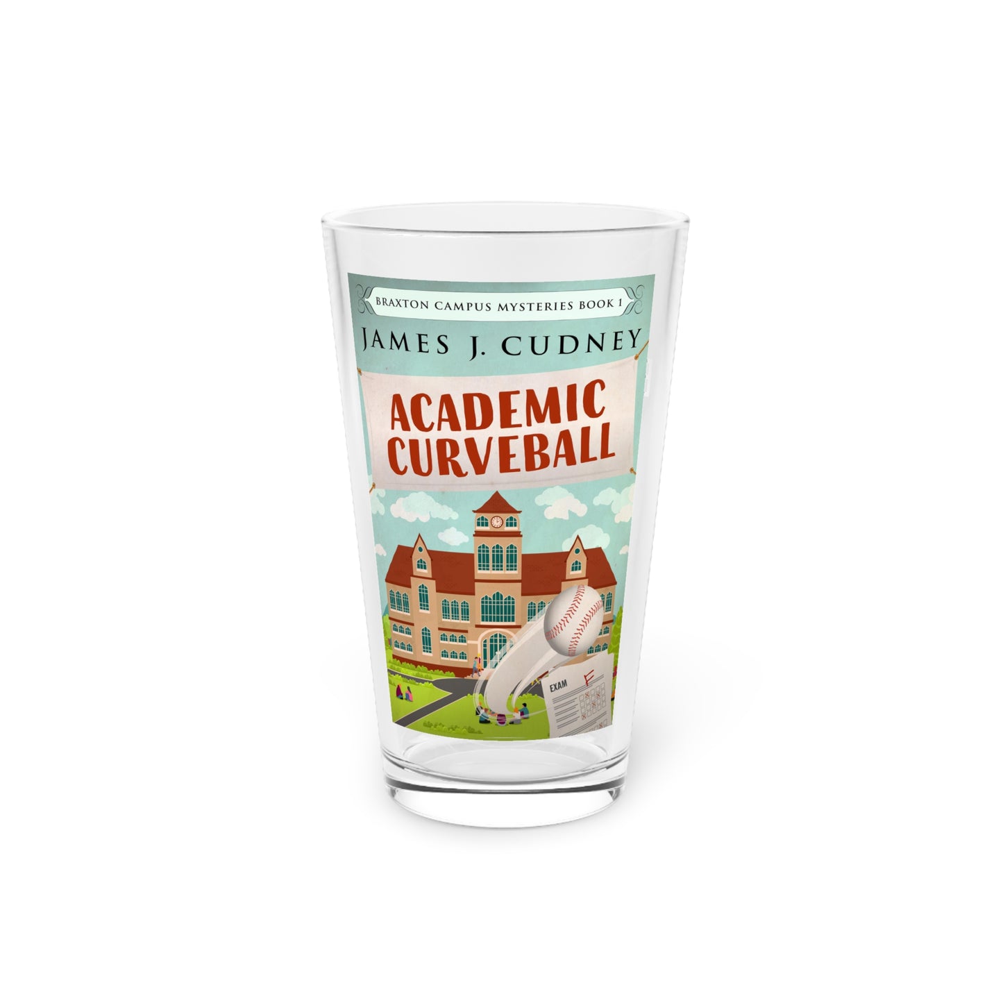 Academic Curveball - Pint Glass