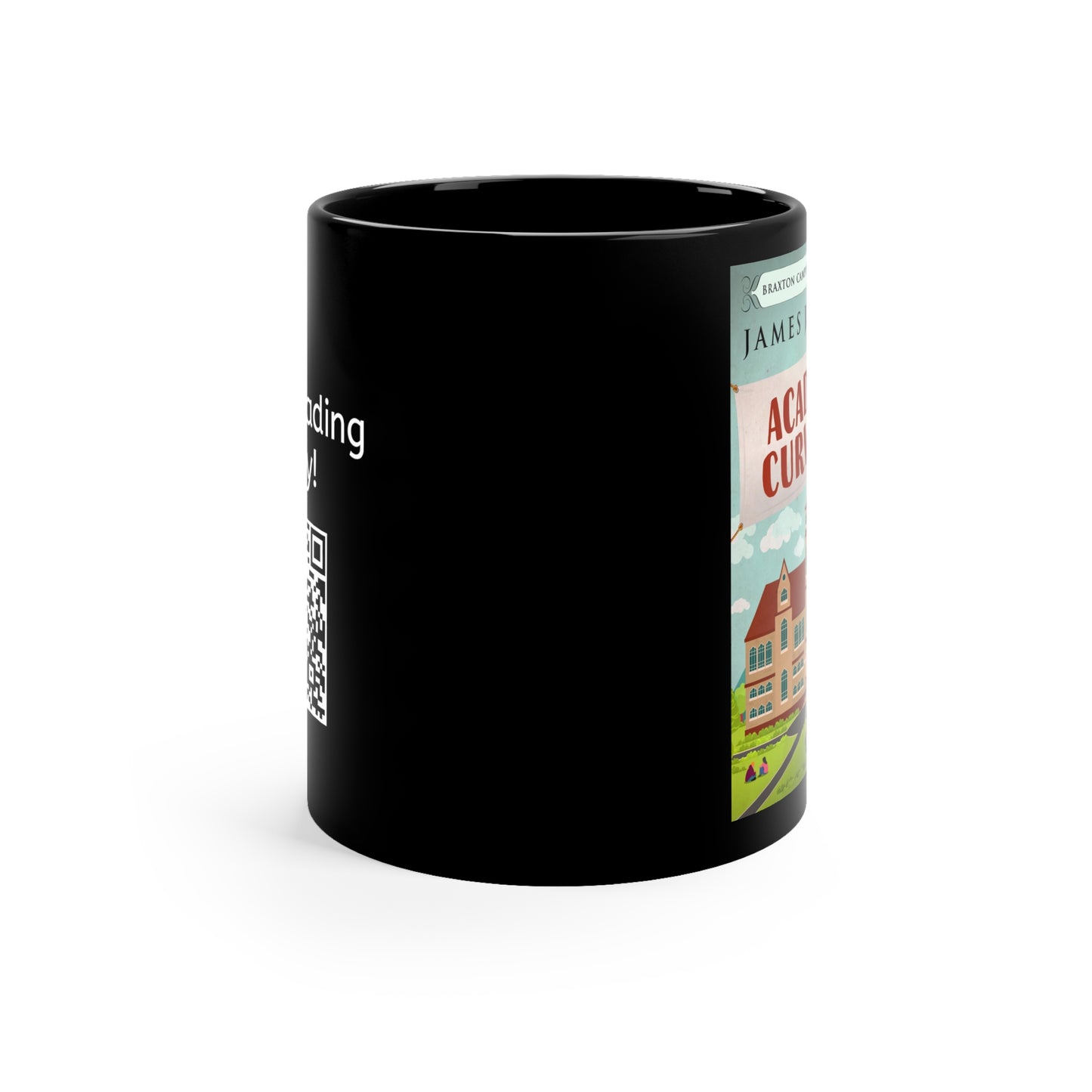 Academic Curveball - Black Coffee Mug