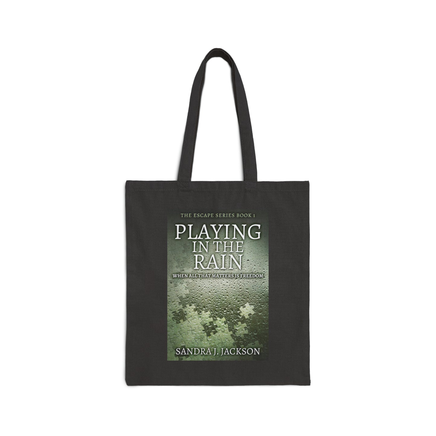 Playing in The Rain - Cotton Canvas Tote Bag