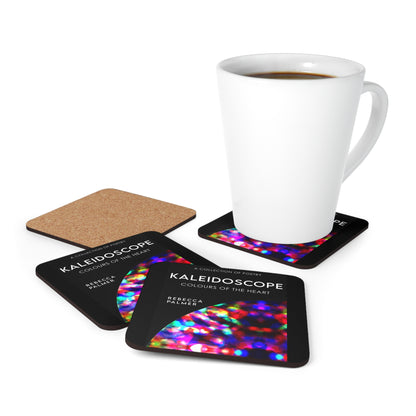 Kaleidoscope - Colours Of The Heart - Corkwood Coaster Set