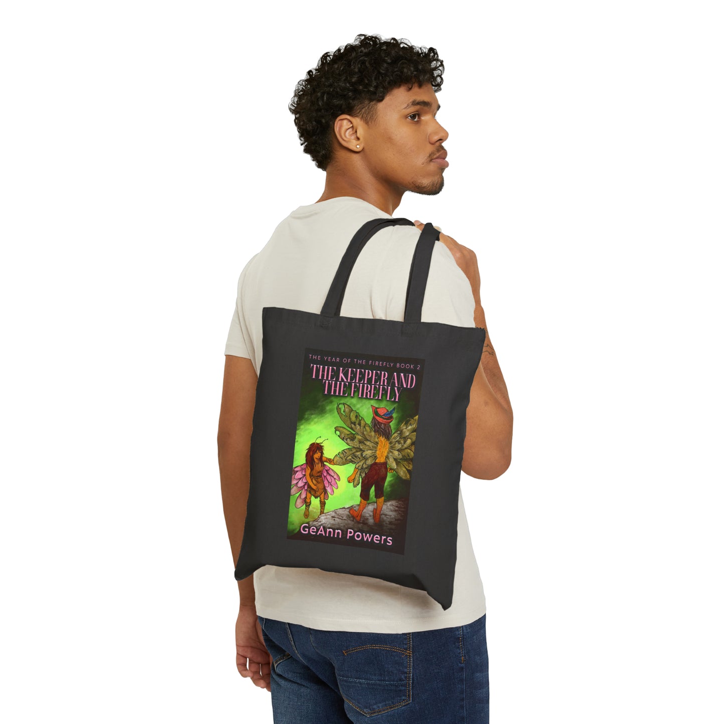 The Keeper And The Firefly - Cotton Canvas Tote Bag