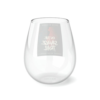 On The Savage Trail - Stemless Wine Glass, 11.75oz