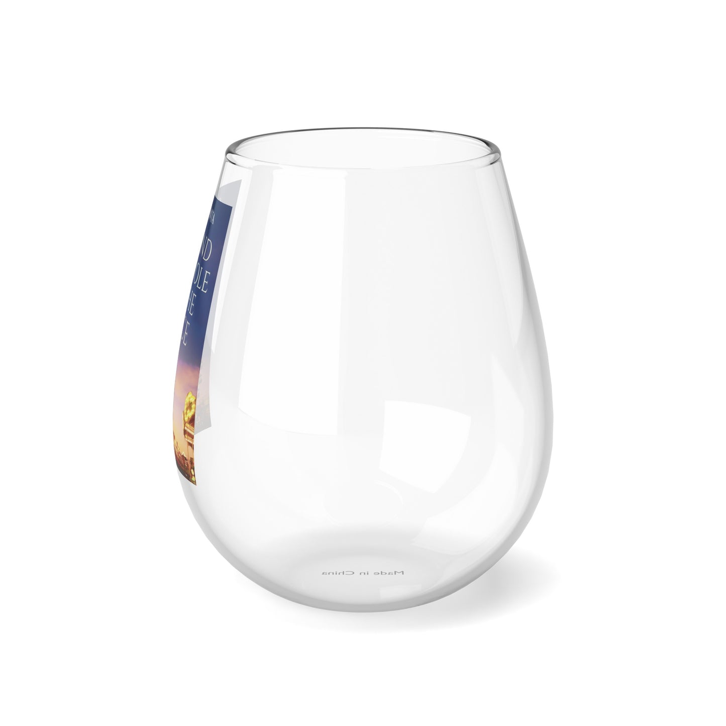 Beyond the Hole in the Fence - Stemless Wine Glass, 11.75oz