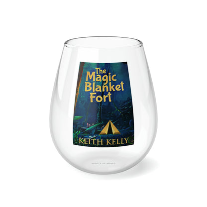 The Magic Blanket Fort - Stemless Wine Glass, 11.75oz