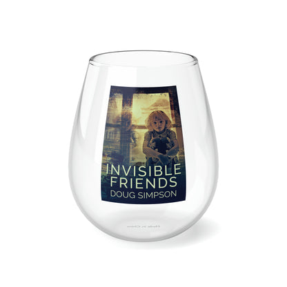 Invisible Friends - Stemless Wine Glass, 11.75oz