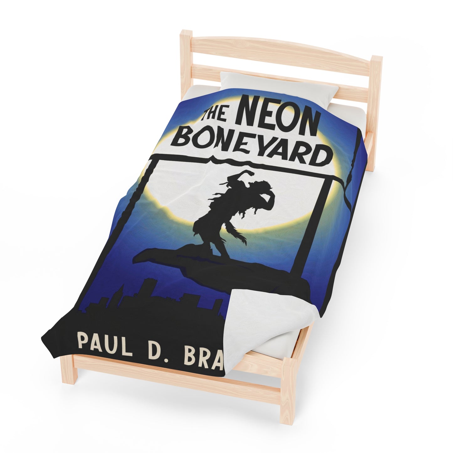 The Neon Boneyard - Velveteen Plush Blanket