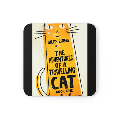 The Adventures Of A Travelling Cat - Corkwood Coaster Set