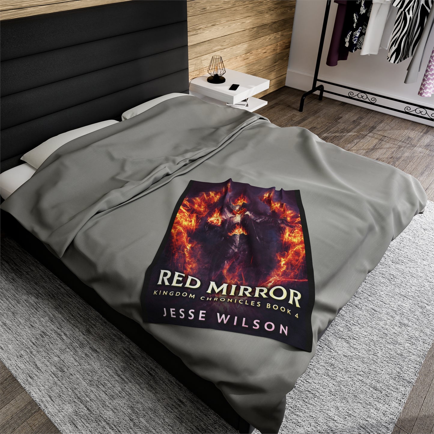 Red Mirror - Velveteen Plush Blanket