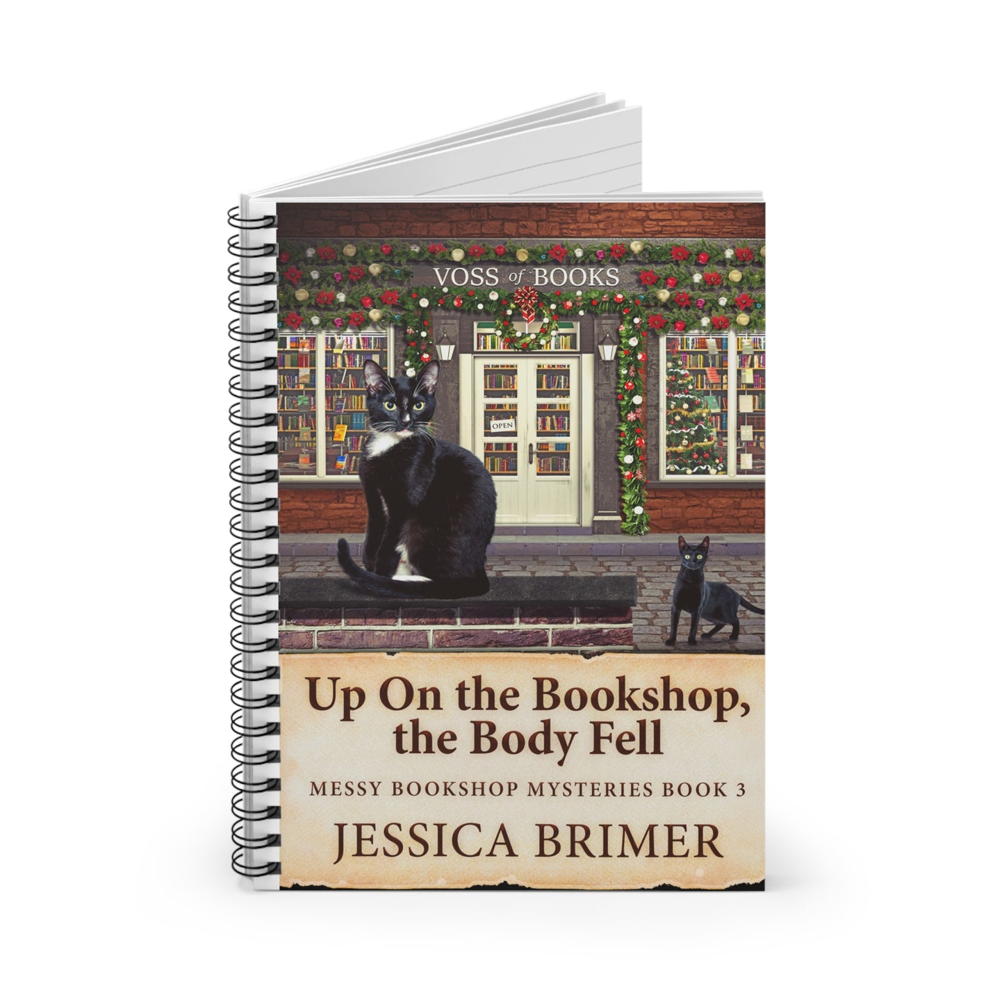 Up On the Bookshop, the Body Fell - Spiral Notebook