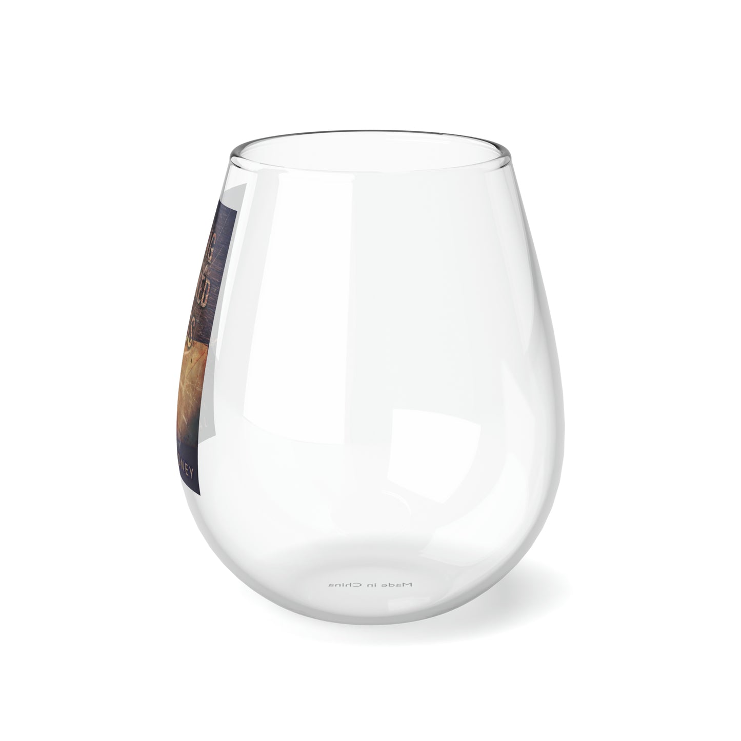 Hiding Cracked Glass - Stemless Wine Glass, 11.75oz