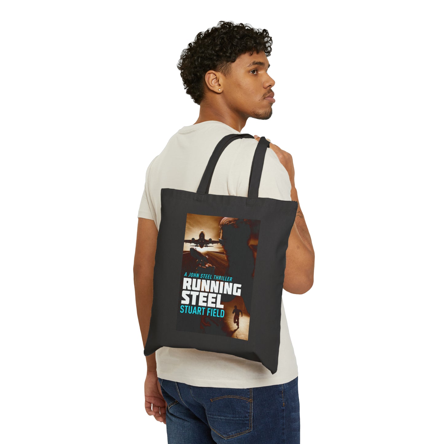 Running Steel - Cotton Canvas Tote Bag