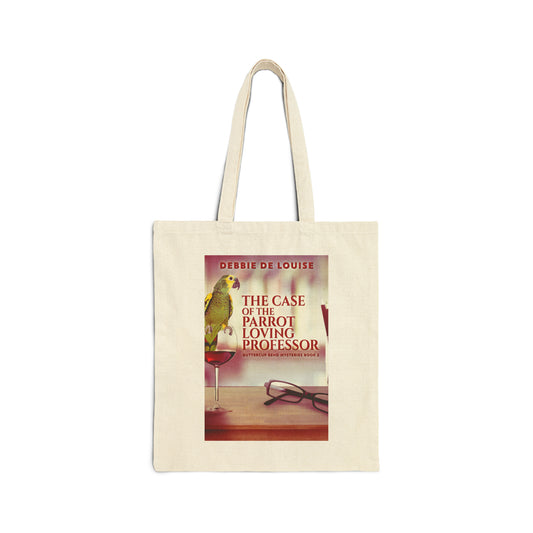 The Case of the Parrot Loving Professor - Cotton Canvas Tote Bag