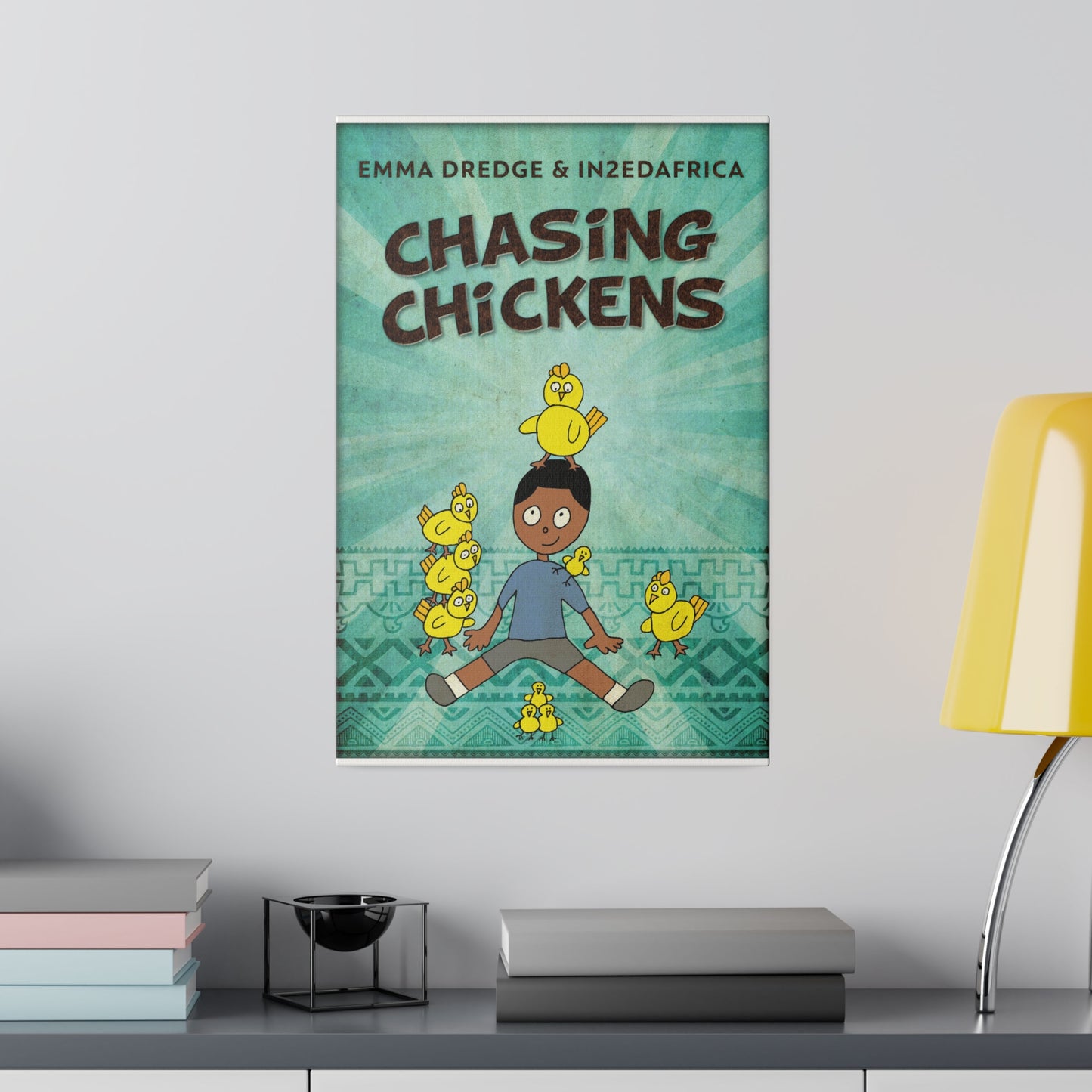 Chasing Chickens - Canvas