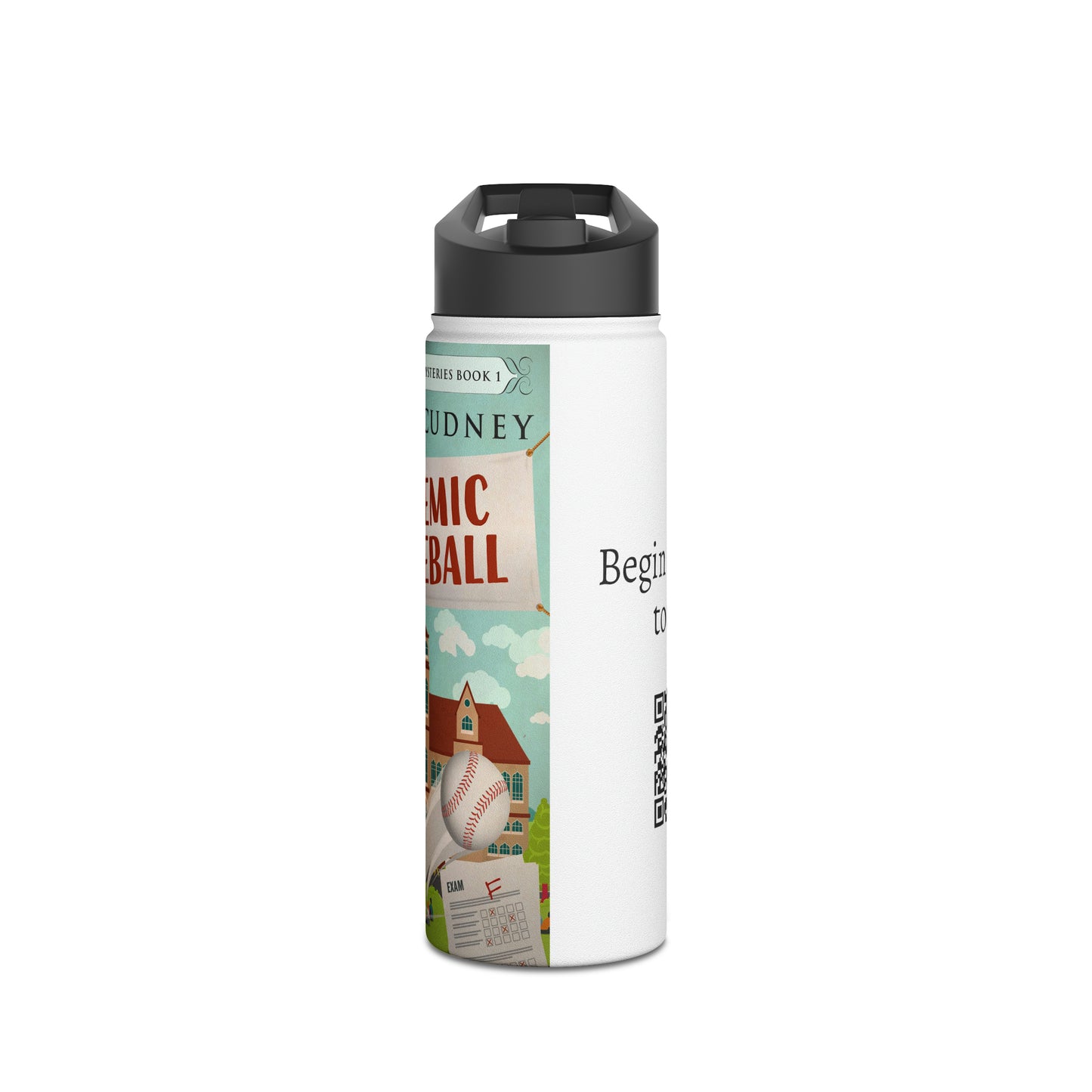 Academic Curveball - Stainless Steel Water Bottle