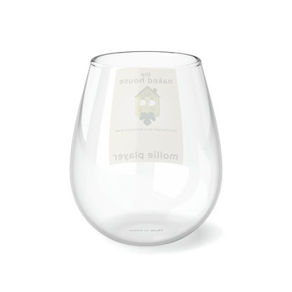 The Naked House - Stemless Wine Glass, 11.75oz