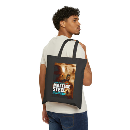 Maltese Steel - Cotton Canvas Tote Bag