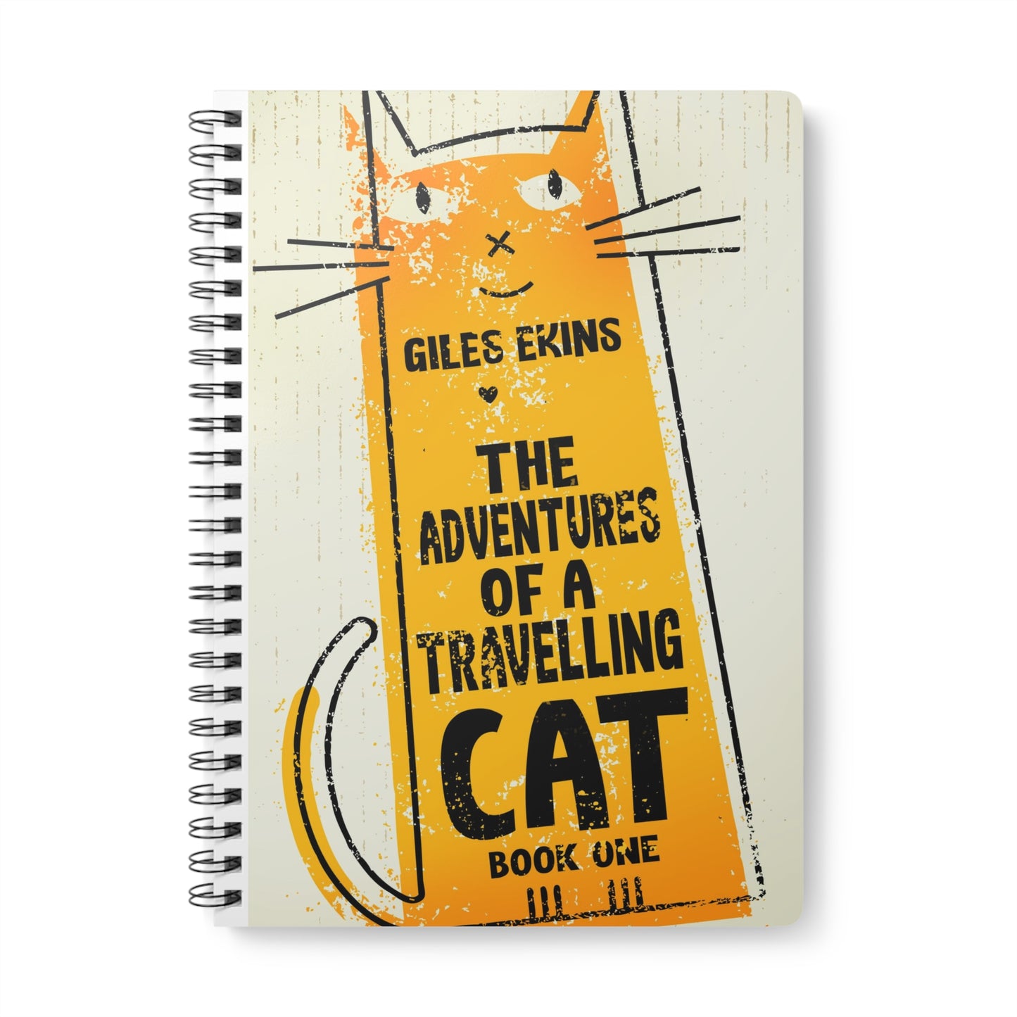 The Adventures Of A Travelling Cat - A5 Wirebound Notebook