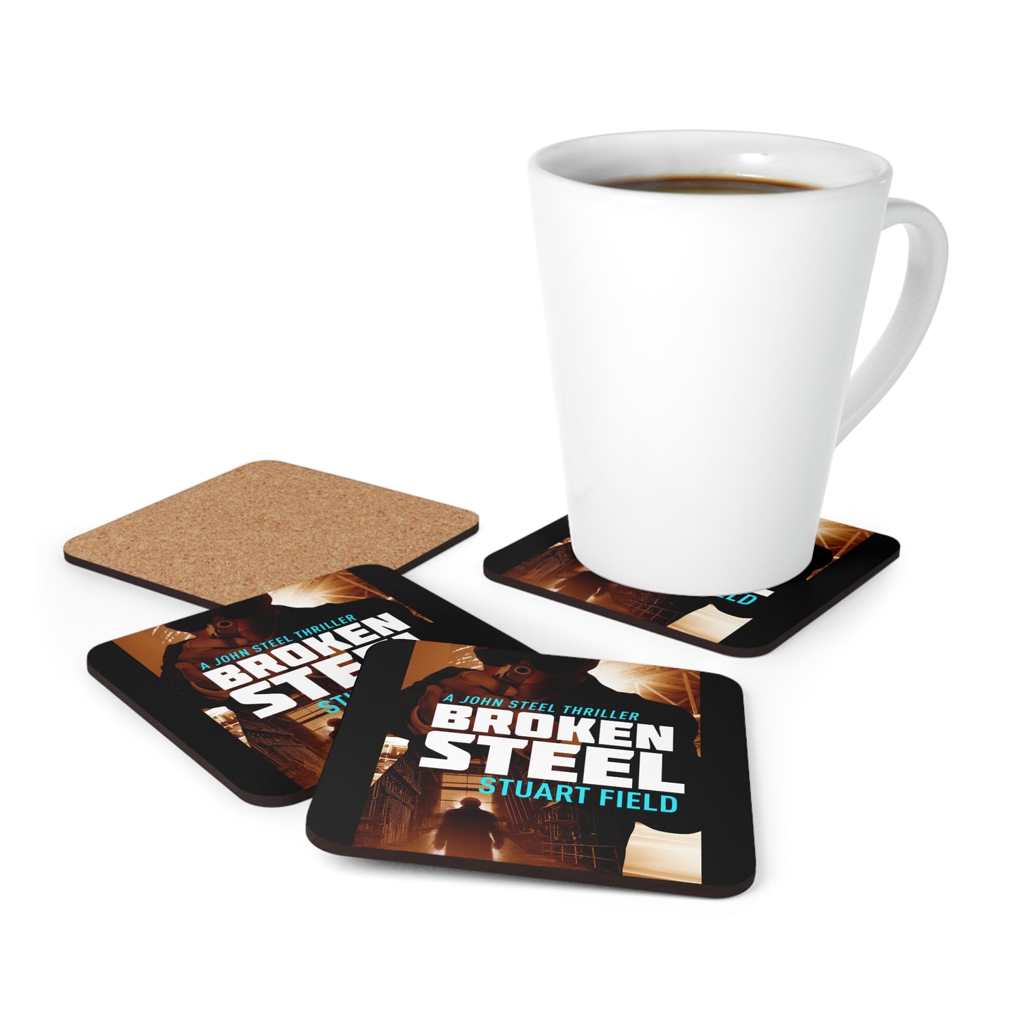 Broken Steel - Corkwood Coaster Set