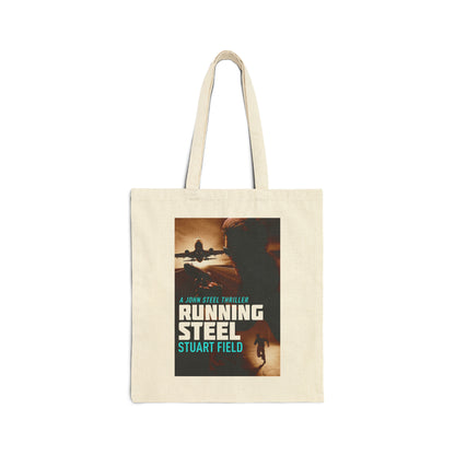 Running Steel - Cotton Canvas Tote Bag