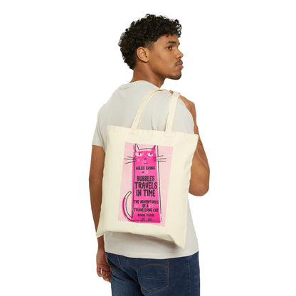 Bubbles Travels In Time - Cotton Canvas Tote Bag