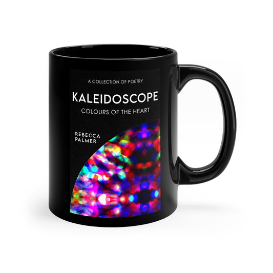 Kaleidoscope - Colours Of The Heart - Black Coffee Mug