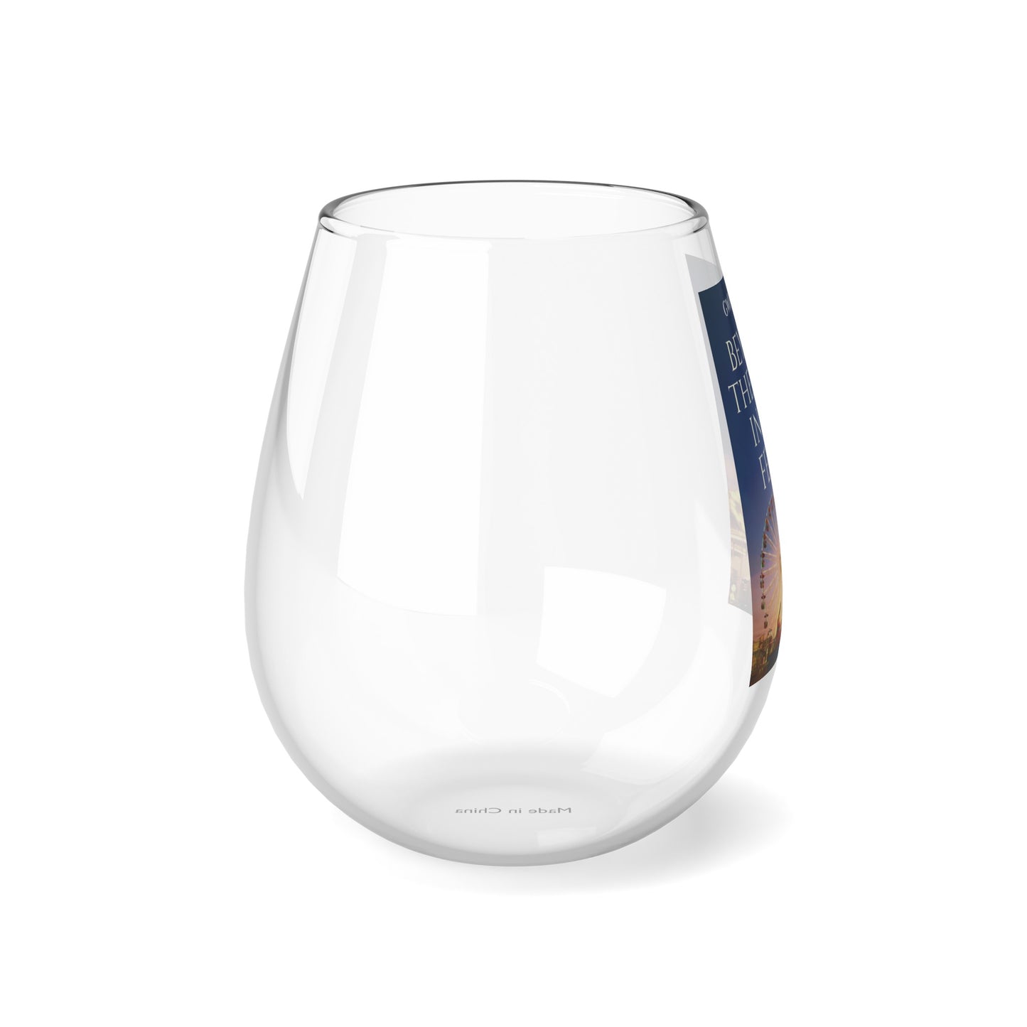 Beyond the Hole in the Fence - Stemless Wine Glass, 11.75oz